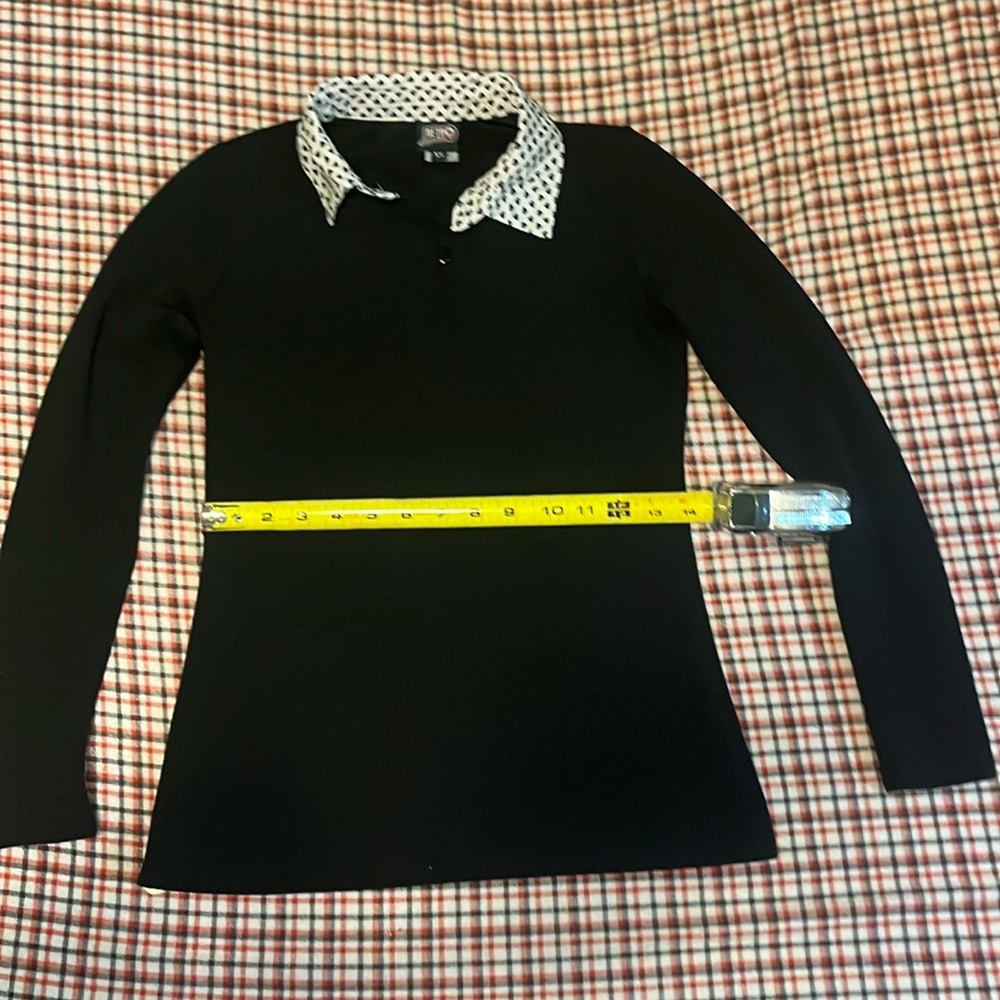 Retrolicious heart collared shirt